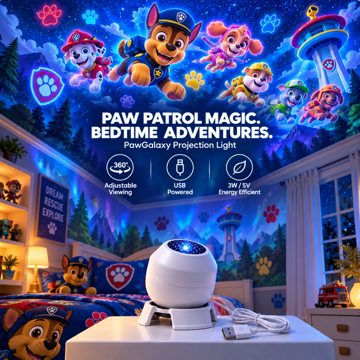 pupglow- pawpatrollight