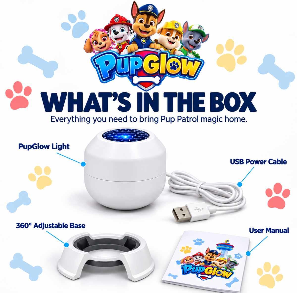 pupglow- pawpatrollight